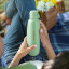 Sodastream Fizz & Go Stainless Steel Bottle, 900ml - Mint handheld showing scale