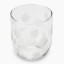 Thread Office Clear Glass Floral Engraved Candle Holder