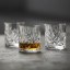 Lyngby Melodia Lead-Free Crystal Whisky Glasses, Set of 6 on the table