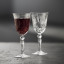 Lyngby Melodia Lead-Free Crystal Red Wine Glasses, Set of 4 with wine on the table