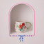 Cath Kidston Archive Rose Twisted Handle Billie Mug, 350ml - Red