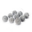 Andrea's Topiaries Seed Balls with Glitter, Set of 9 - White