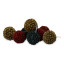 Andrea's Topiaries Seed Balls with Glitter, Set of 9 - Red, Green & Gold
