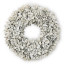 Andrea's Topiaries Buxi Polystyrene Candle Wreath, 24cm - White top view