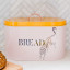 Yvonne Ellen Cheetah Bread Bin, 34cm on the kitchen counter