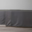 Thread Office Charcoal Percale Weave Flat Sheet, 400 Thread Count - Double/Queen