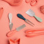 Fusion Twist Cheese Knife Set, 4-Piece with other utensils 