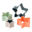 Fusion Twist Star Cookie Cutter, Set of 5