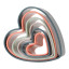 Fusion Twist Heart Cookie Cutter, Set of 6 angle