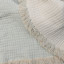 Thread Office Seafoam Reversible Woven Fringe Throw, 180cm x 200cm