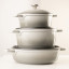 Mary Berry At Home Cast Aluminium Round Casserole Dish - 20cm with other pots
