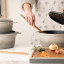 Mary Berry At Home Cast Aluminium Round Casserole Dish - 24cm on a stove