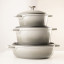 Mary Berry At Home Cast Aluminium Round Casserole Dish - 24cm with other pots