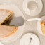 Mary Berry Signature Cake Server on a cake stand with cake