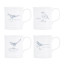 Mary Berry English Garden Birds Espresso Cups, Set of 4