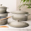 Mary Berry At Home Cast Aluminium Oval Casserole Dish with other pots