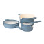 Luxe Kitchen All-In-One Cookware Set, 3-Piece - Mid Blue angle