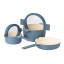 Luxe Kitchen All-In-One Cookware Set, 3-Piece - Mid Blue