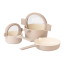 Luxe Kitchen All-In-One Cookware Set, 3-Piece - Beige