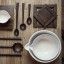 Artisan Street Mixing Bowl - Large on the table with other sizes