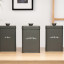 Artisan Street Sugar Storage Canister - Grey with tea and coffee canisters 