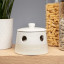 Artisan Street Garlic Storage Container on a shelf