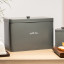 Artisan Street Bread Storage Bin - Grey on the counter