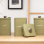 Artisan Street Coffee Storage Canister - Green with tea and sugar canisters 