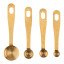 Kitchen Pantry Brass Measuring Spoon Set, 4-Piece angle