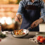 Tramontina Grano Stainless Steel Frying Pan - 20cm with prawns
