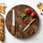 Wolstead Estate Bread Knife, 20cm on a chopping board