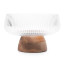 Humble & Mash Glass Serving Bowl with Wooden Base, 15cm