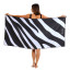 Saltii Neutral Animal Beach Towel, 80cm x 160cm showing scale