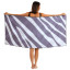 Saltii Neutral Animal Beach Towel, 80cm x 160cm showing scale