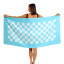 Saltii Robberg Summer Waffle Beach Towel, 80cm x 160cm showing scale