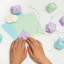 Kikkerland Make Your Own String Lights DIY Kit with folded coloured papers