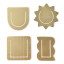 Kikkerland 3-in-1 Metal Paperclips