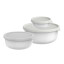Mepal Lumina Storage Box Set, 3-Piece - White