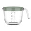 Mepal Chef It Glass Measuring Jug with Lid, 1L - Nordic Sage angle