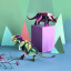 Studio ROOF Small Dinosaur Paper Figurine - Triceratops