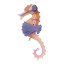 Studio ROOF Small Sea Creature Pink Seahorse Paper Wall Art