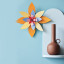 Studio ROOF Apricot Sorbet Flower Paper Wall Art