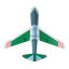 Studio ROOF Medium Plane Paper Wall Art - Jet Plane