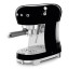 Smeg Retro Manual Espresso Coffee Machine - Glossy Black