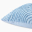 Thread Office Blue Wave Embroidered Scatter Cushion with Feather Blend Inner, 60cm x 60cm close up