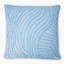 Thread Office Blue Wave Embroidered Scatter Cushion with Feather Blend Inner, 60cm x 60cm