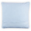 Thread Office Blue Wave Embroidered Scatter Cushion with Feather Blend Inner, 60cm x 60cm back view