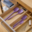 Rosti Classic Cooking Spoon Set, 4-Piece - Lavender in a drawer