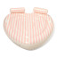 Sunnylife Twin Heart Lie-On Float - Stole My Heart Pink Stripe