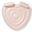 Sunnylife Twin Heart Lie-On Float - Stole My Heart Pink Stripe angle